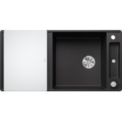 Blanco pomivalno korito AXIA III XL 6 SF InFino SILGRANIT desko steklo, z daljinskim upravljanjem. - GRAFIT