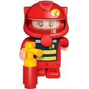Djecja igracka BanBao - Minifigura vatrogasca, 10 cm