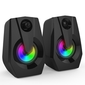 Generic Računalniški zvočnik, stereo 2.0 USB multimedijski zvočnik, z LED/kontrolo glasnosti, (21133940)