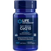 Super Ubikinol Koencim Q10 z izboljšano podporo mitohondrijem, 50 mg - 100 mehkih gelov