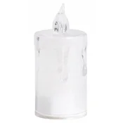 Koopman Dekorativna LED sveča 3,6x8 cm, na baterije, prozorna