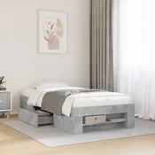 vidaXL Posteljna konstrukcija s prostorom za shranjevanje 80 x 200 cm