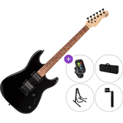PSD Guitars SPS-100 SET 2 Black Električna kitara