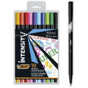 Set fineliner flomastera u boji BIC Intensity - 0.4 mm, 10 komada