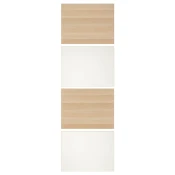 MEHAMN 4 panela za okvir kliznih vrata, belo b. im. hrastovine/bela, 75x236 cm