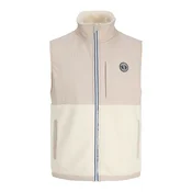 JACK & JONES Brezrokavnik JORFREDERIKSBERG greige/svetlo siva