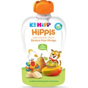 Hipp pouch banana, kruška, mango 100g