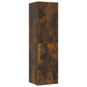 MAISON CHIC Stenska TV omarica - TV stojalo - Televizijska omarica dimljeni hrast 30,5x30x110 cm, (21698627)