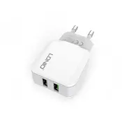 LDNIO adapter A2202 220v 2xUSB 2,4A 12W, bijeli