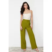 Trendyol Green Wide Leg Woven Trousers