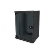 254 mm (10) 9U wall mounting cabinet 464x312x300 mm, color black (RAL 9005)