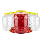 shumee 5x Posoda JAR 5l Plastični VEČNAMENSKI kozarci za likerje in hrano