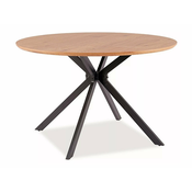 Miza Detroit 285 (Hrast) Hrast, Črna, 74cm, MDF plošča, Kovina