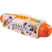 Bigjigs Toys Motoriziran valjček življenje v džungli