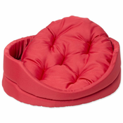 Krevet Dog Fantasy ovalni s jastukom crveni 54x46x16cm