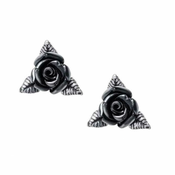 Uhani ALCHEMY GOTHIC - Ring O Roses - Kositer - E447