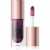 Makeup Revolution Ceramide Swirl vlažilni sijaj za ustnice odtenek Cherry Mauve 4,5 ml