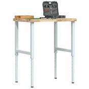 Vidaxl Delovna miza 80x60x(73-99,5) cm trden akacijev les pravokotna