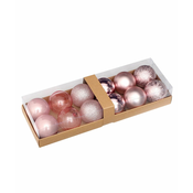 HOME MAGIC BUNKICE BOŽIČNE 6cm ROSEGOLD 12