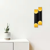 Črna stenska svetilka Opviq lights Efsun Double