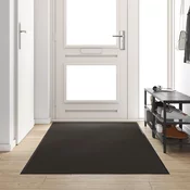 vidaXL vidaXL Predpražnik Pravousten Črn 120x250 cm, (22048783)