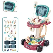 slomart LEAN TOYS Mali doktorski set na vozičku, EKG