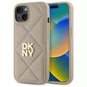 slomart Etui DKNY Quilted Stack Logo za iPhone 14 - bež