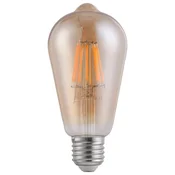 LED sijalica E27 8W Filament LFB-ST64A-8D amber