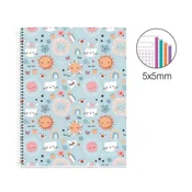 Apli sveska A5 140 listova karo - Sun vibes ( MR46831 )