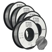 Professional Lab 5x PETG Srebrna Filament 1.75 mm - Professional Lab Vlažnost-Odporni PETG (1kg Kolut)