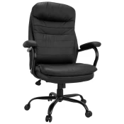 MID.YOU Pisarniški Stol Relax Xxl B, Pu, Črna