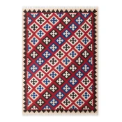 Rdeča obojestranska ročno tkana volnena preproga 120x170 cm Kamal Rami – Nouristan