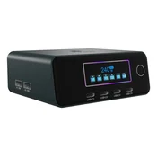 IcyBox ICY BOX Diamond Charge 2401 polnilnik 140W GaN, črn