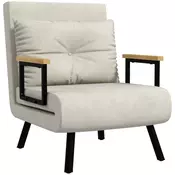 Homestar Naslanjač 63x73x81 cm kremasto bel