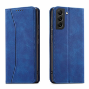 Modni etui/ovitek za Samsung S22, magnet, Moder