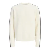 JACK & JONES Pulover JCOTRACE kremna/črna