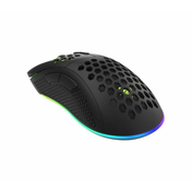 GENESIS KRYPTON 550, Gaming Optical Mouse 200-8000 DPI, Maximum acceleration 20 G, Huano Switches, RGB LED, 7 Programmable Buttons, USB, Black, Cable 1,8 m