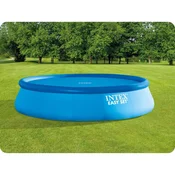 Intex 28013 Solar Tarpaulin, Cover with Thermal Insulation for Round Easy Set/Frame Pools, Polyethylene, Blue, Diameter 457 cm