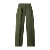 Weekend Max Mara Hlače iz tkanine Bacca 2625136111 Khaki Relaxed Fit