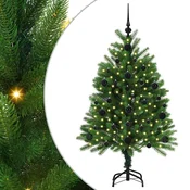Božicno drvce s 150 LED svjetlima s stalakom Zelena 120 cm PE