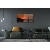 tulup.si Slika na akrilnem steklu Italija river sunset 125x50 cm 4 obešalnika