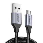 Ugreen US290 USB na Micro USB kabel QC 3.0 2.4A 1.5m (črn)