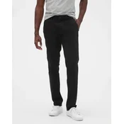 GAP Hlače V-ESSENTIAL KHAKI SLIM FIT, črna