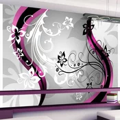 Samoljepljiva foto tapeta - Art-flowers (pink) 245x175