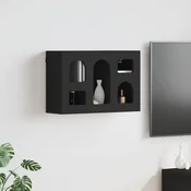 Viseci ormaric s policom Crna 60 x 20 x 40 cm Konstruirano drvo