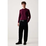 Tommy Jeans Pulover DM0DM21787 Bordo rdeča Slim Fit
