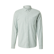 Košulja Hollister Co. za muškarce, boja: zelena, regular, s button-down ovratnikom