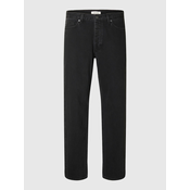 SELECTED Kavbojke SLH196 črn denim