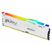 KINGSTON DIMM DDR5 RAM Memorija, 32GB 6000MT/s KF560C40BWA-32 Fury Beast White RGB XMP