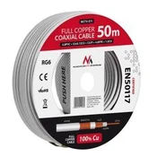 Maclean RG6 50m koaksialni kabel z bakrenim opletom